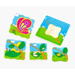 Viga 59517vg Puzzle - jak rośnie motylek